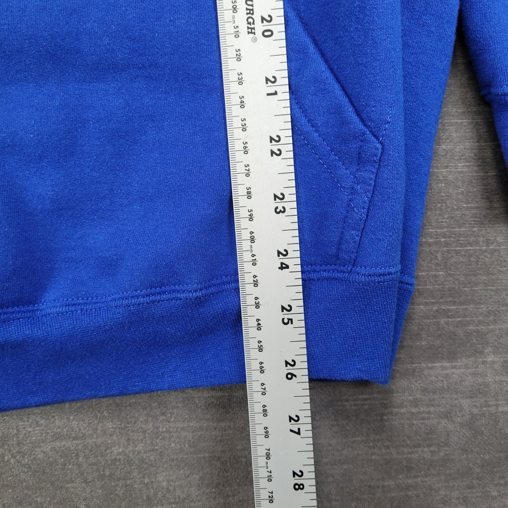 New York Rangers NHL Y2K Old Time Sports Hoodie Mens Large Blue‎ Pullover Flaw - Picture 4 of 8
